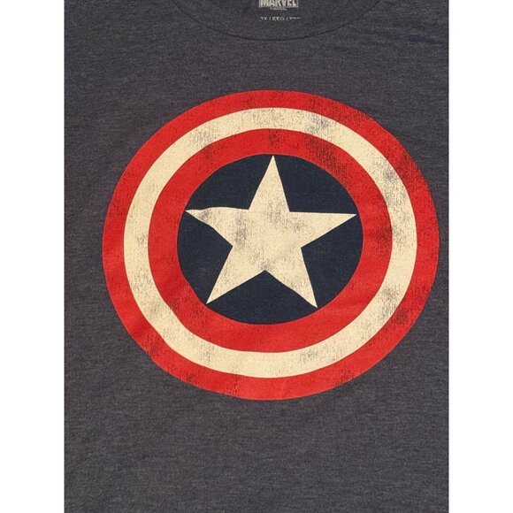 Marvel Captain America Shield Graphic T-Shirt‎ Size 2X Blue Superhero T-shirt - Picture 3 of 6